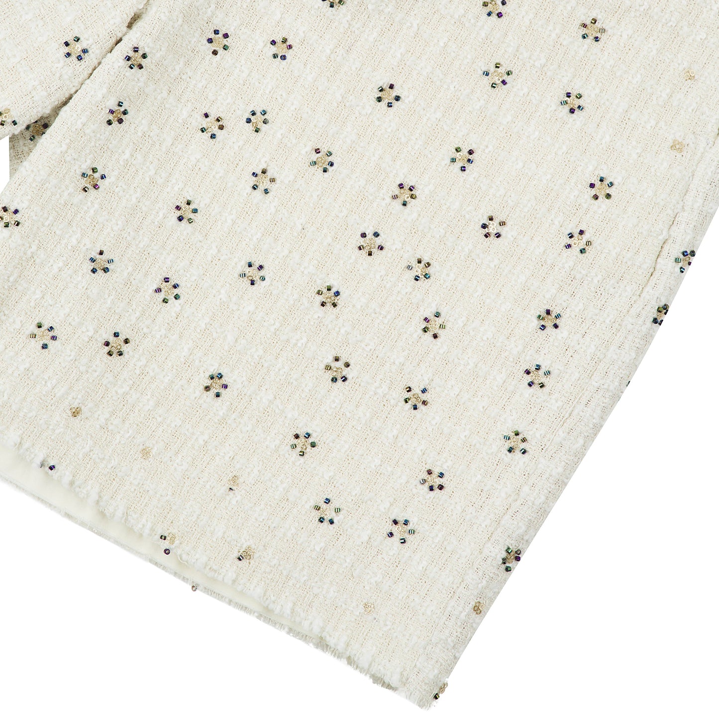 Beaded Short | White