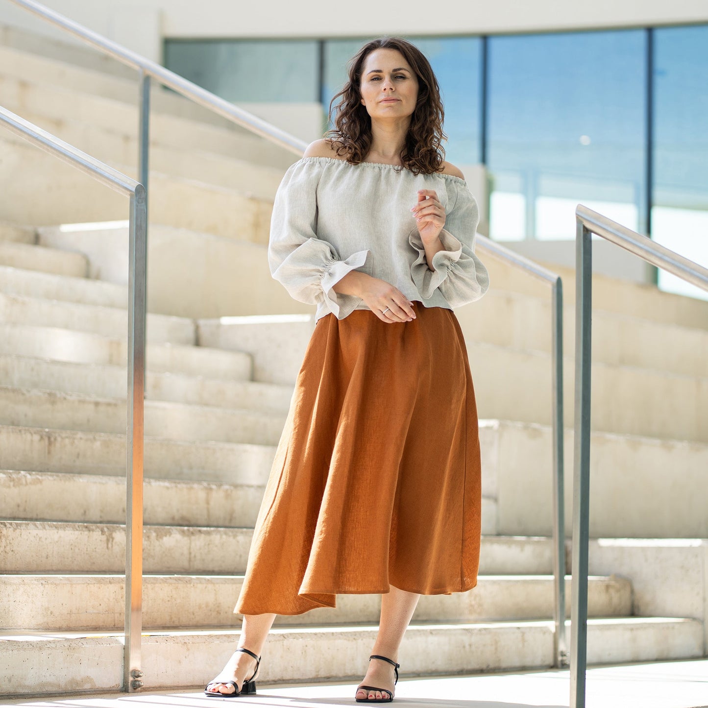 Off Shoulder Blouse with Ruffles Jessica