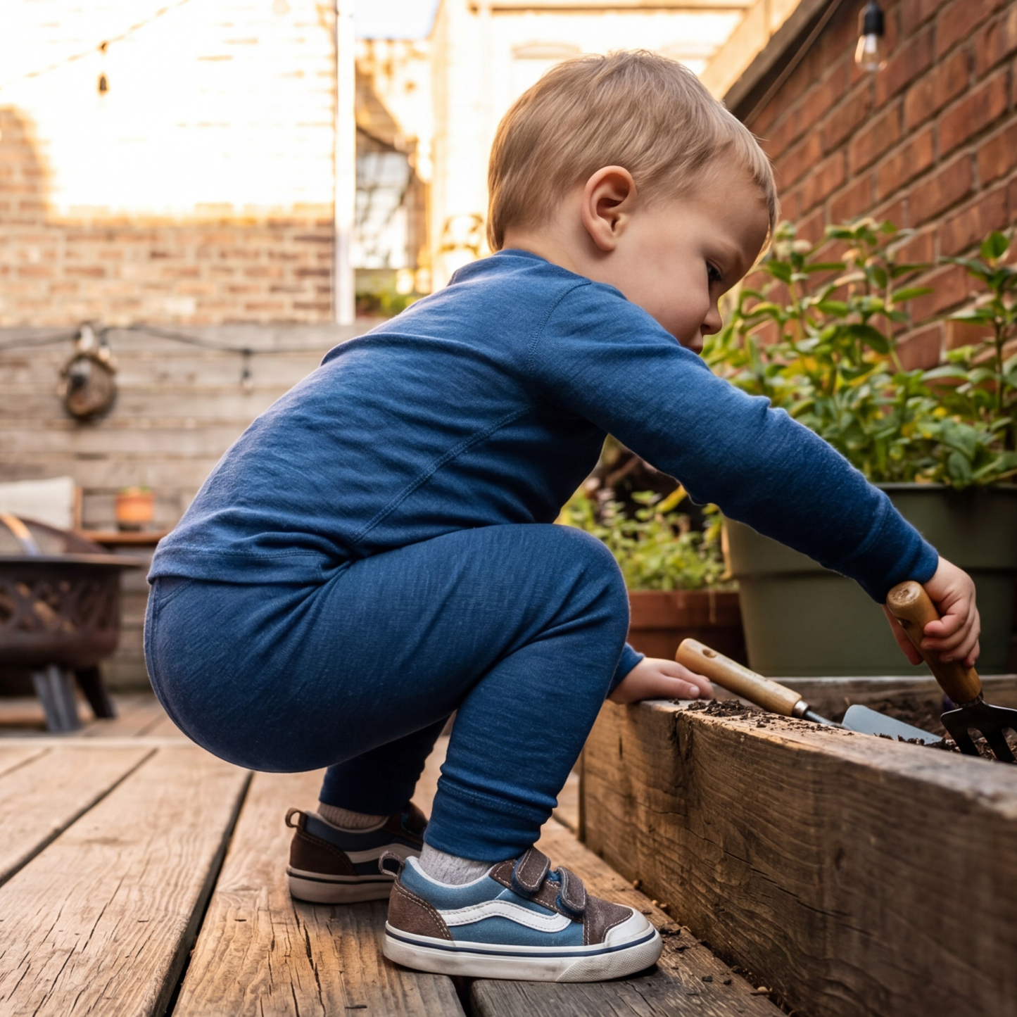 Kids' 160 Merino Pants Denim