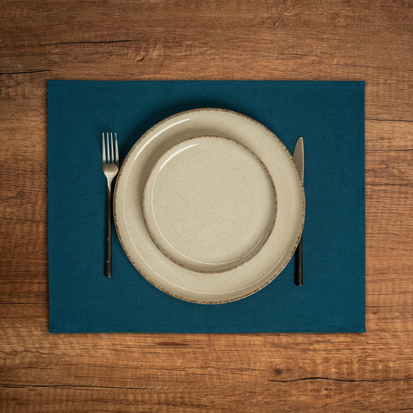 Linen Placemat Dark Green