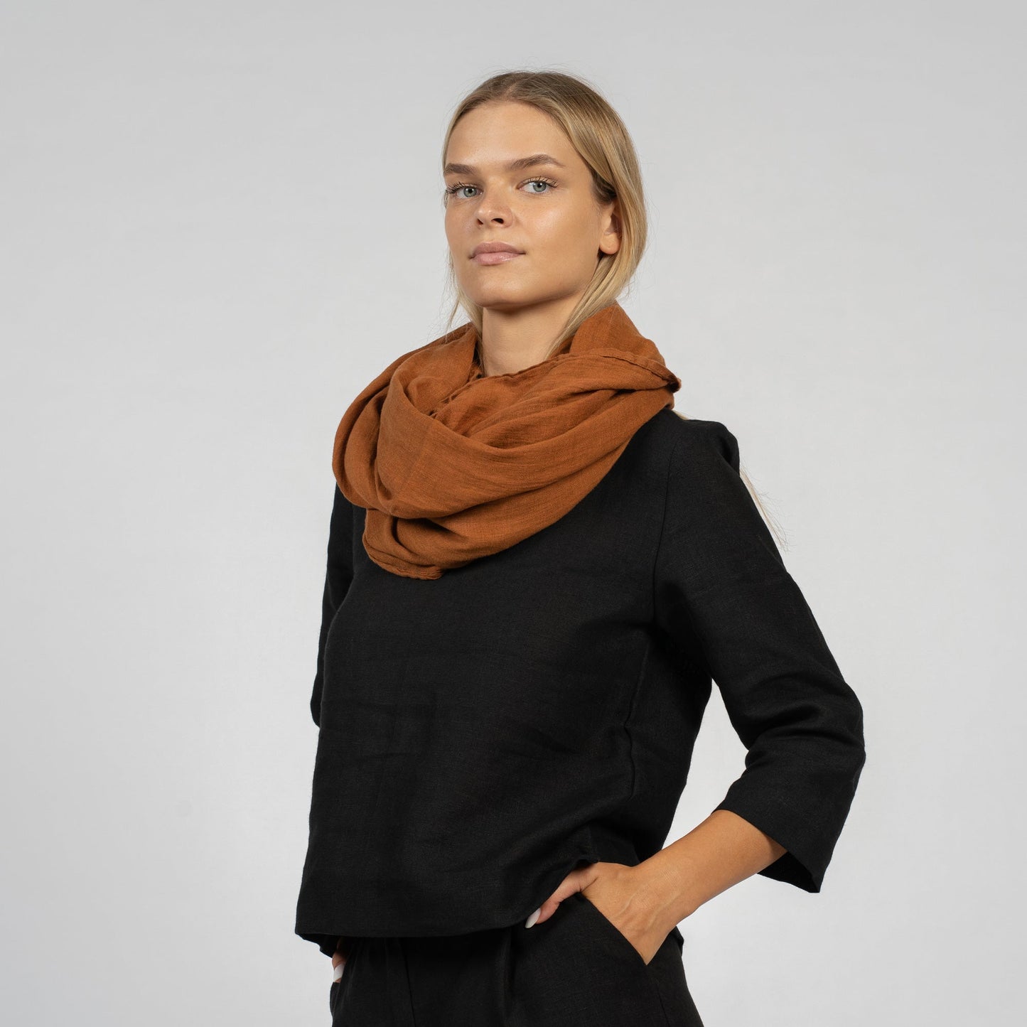 Unisex Premium Linen Scarf