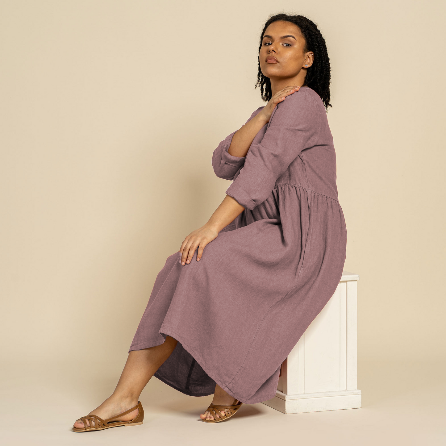 Smock Dress Lucy Faded Rose