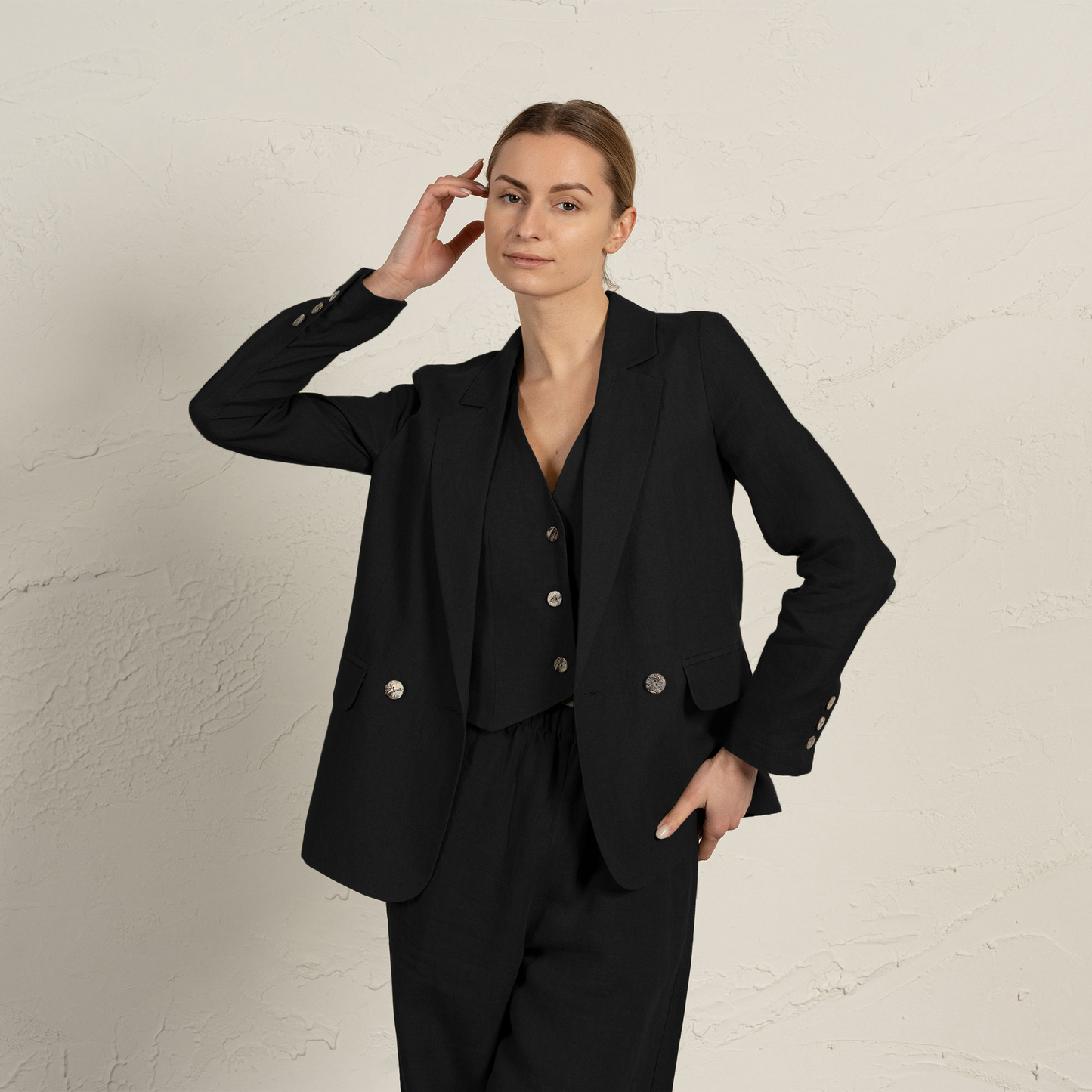 100% Linen Blazer Quin