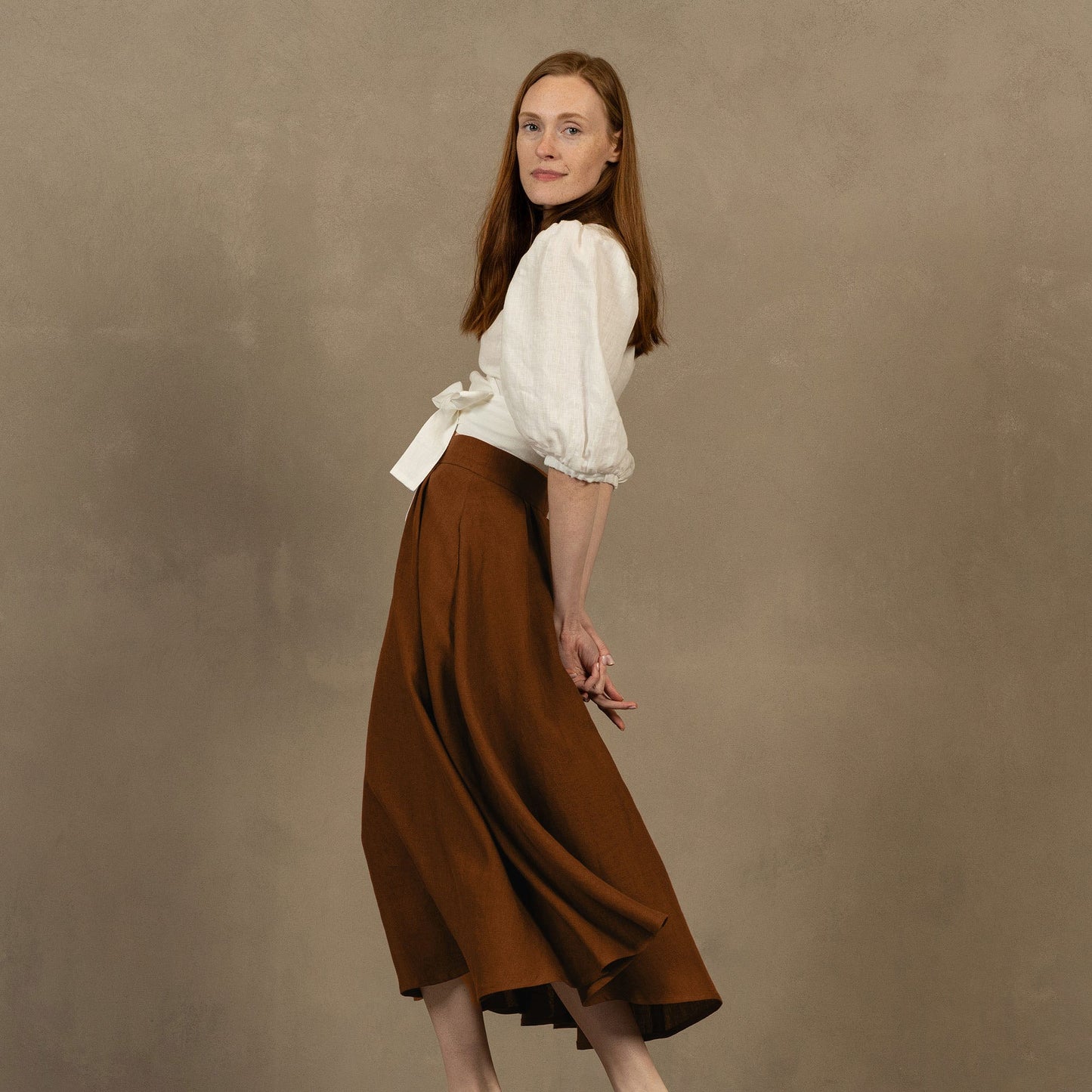 Linen Circle Skirt Evelyn