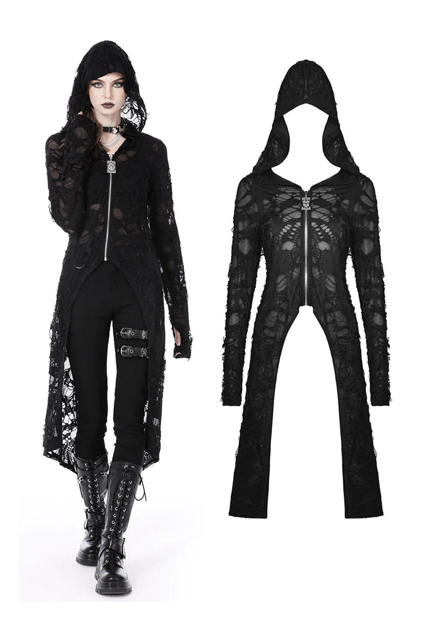 Burning Witch Tattered Cardigan