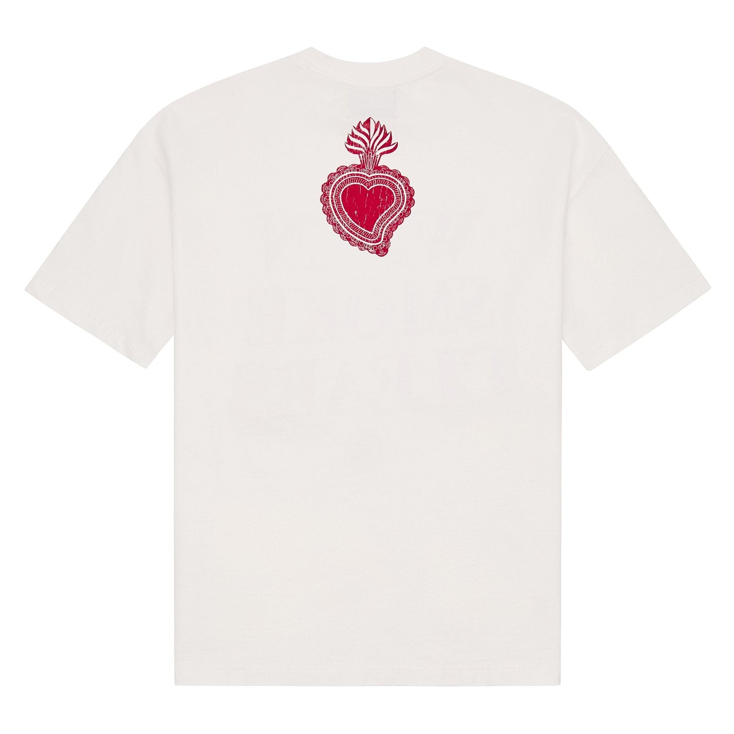 Diamond Tee | Bone-White/Red