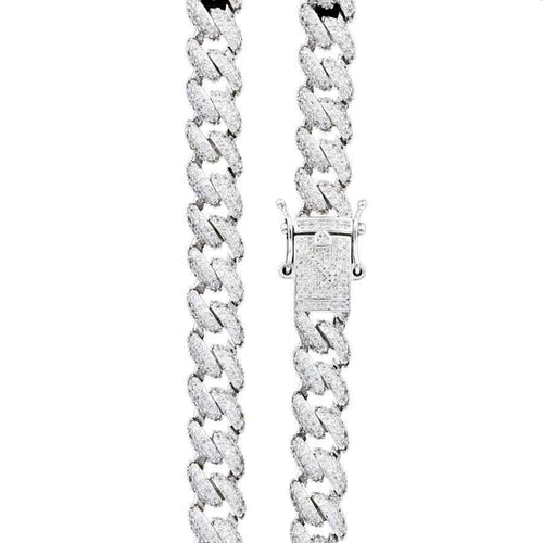 14" 8.5mm Diamond Cuban Chain