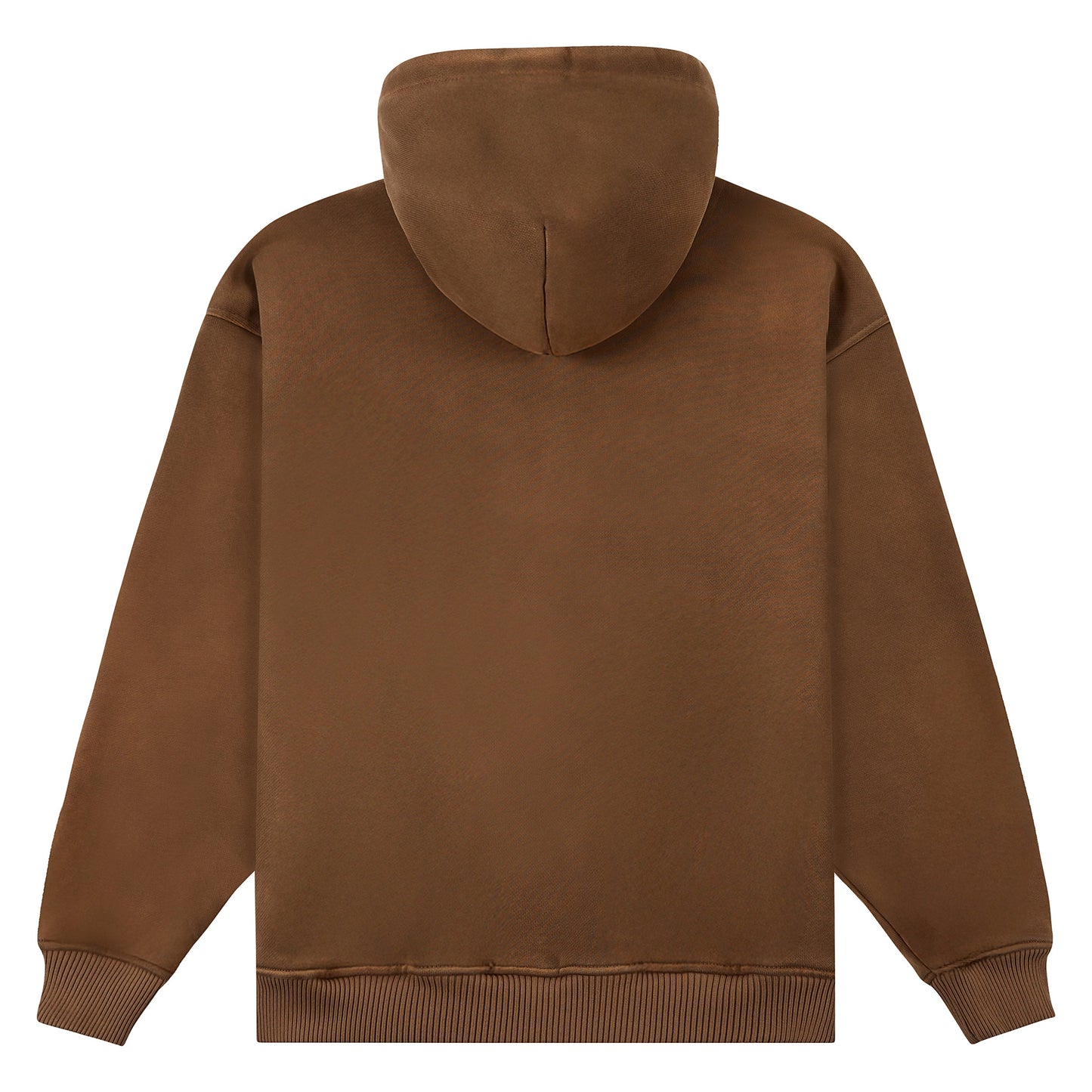 Patchwork Face Zip Up Hoodie | Dark Brown