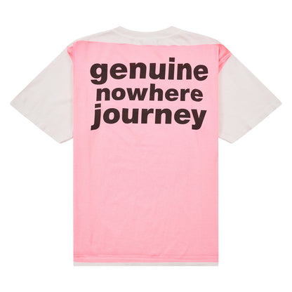 Mad Face Handprinting Tee | White/Pink