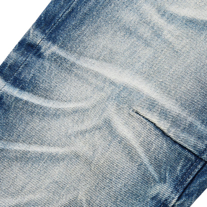 Clayton Stacked Medium Blue Denim