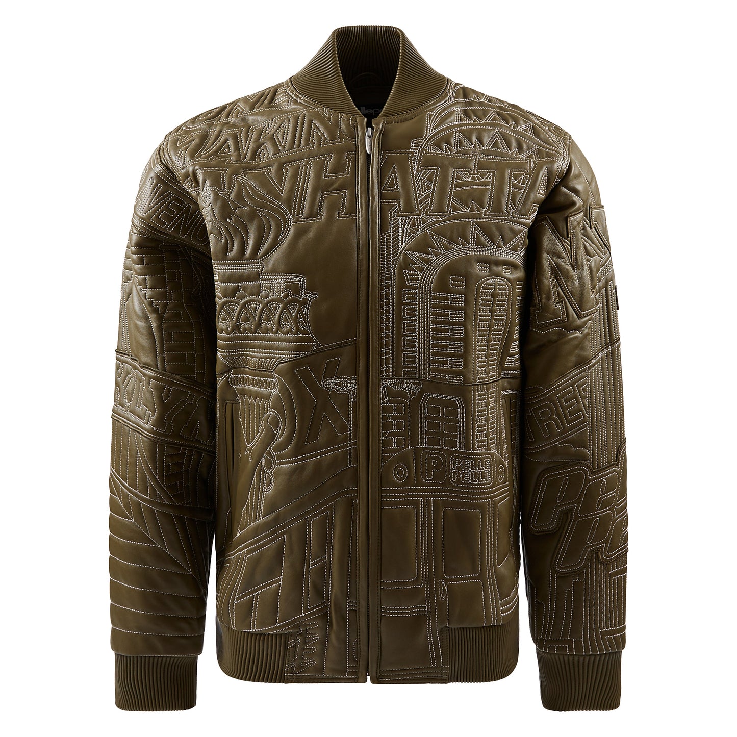 NYC Boro Quilted Jacket | Olive/Ivory