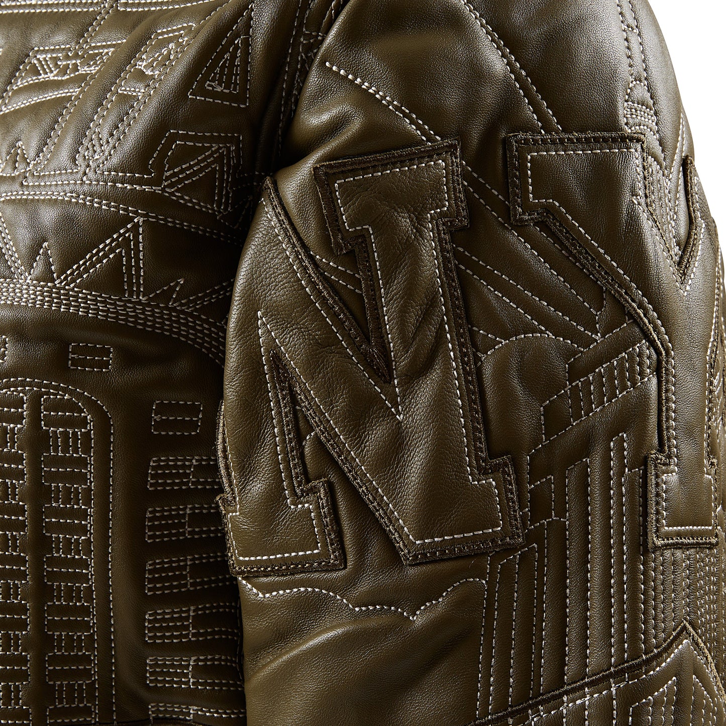 NYC Boro Quilted Jacket | Olive/Ivory