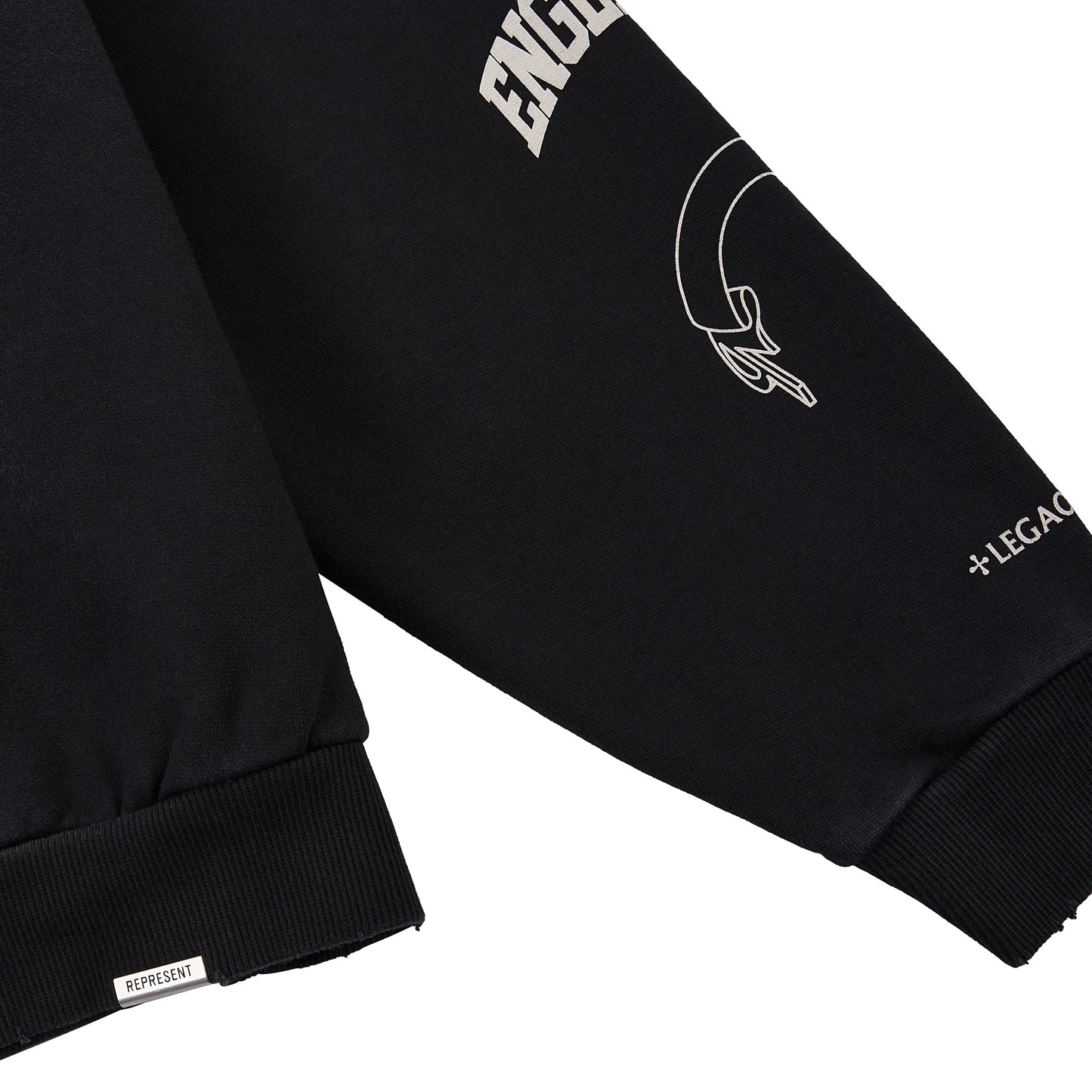 Legacy Crest Hoodie | Stained Black
