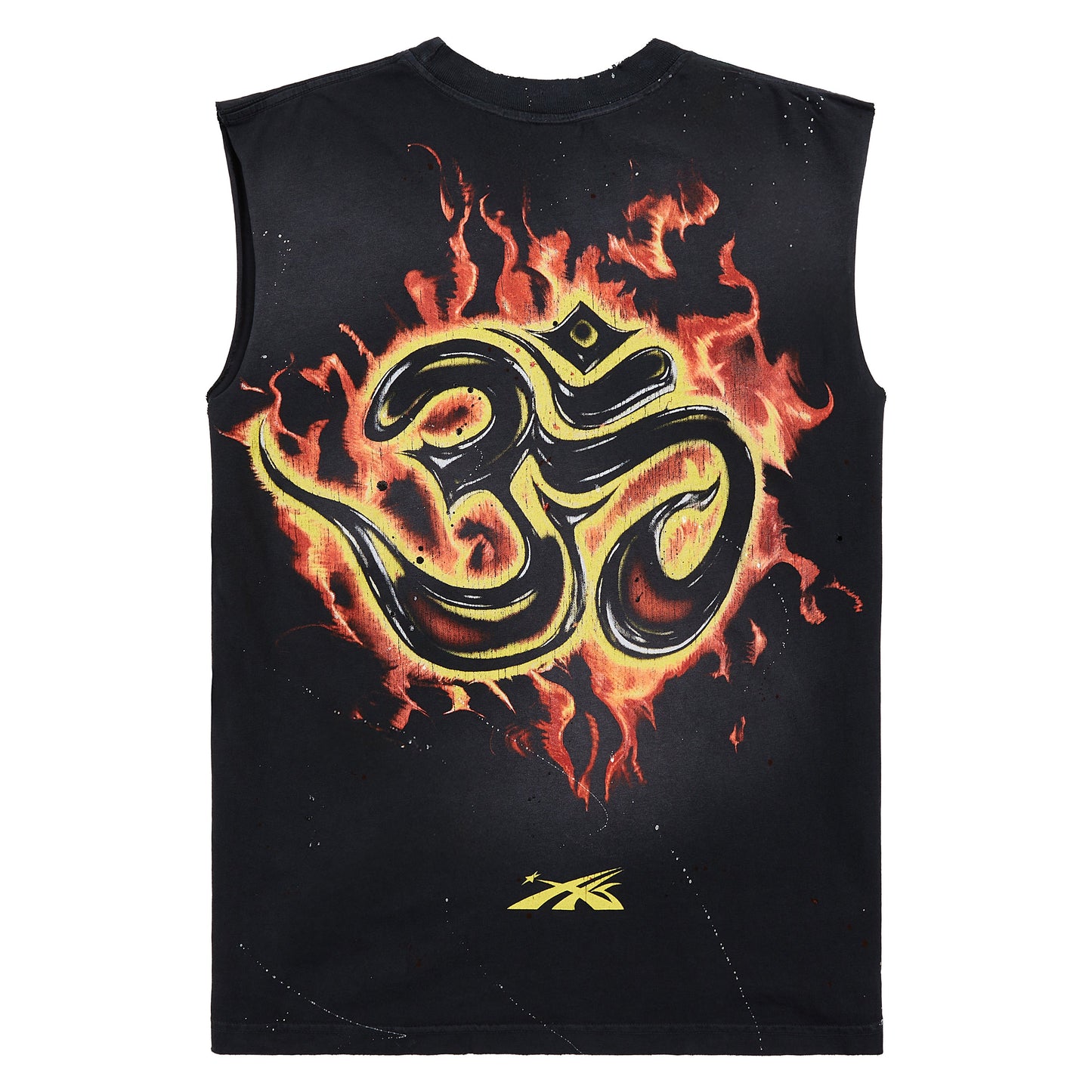 Inner Peace Skeleton Sleeveless Tee | Black