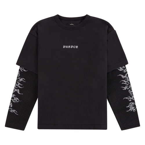 Sequin Flame L/S Tee