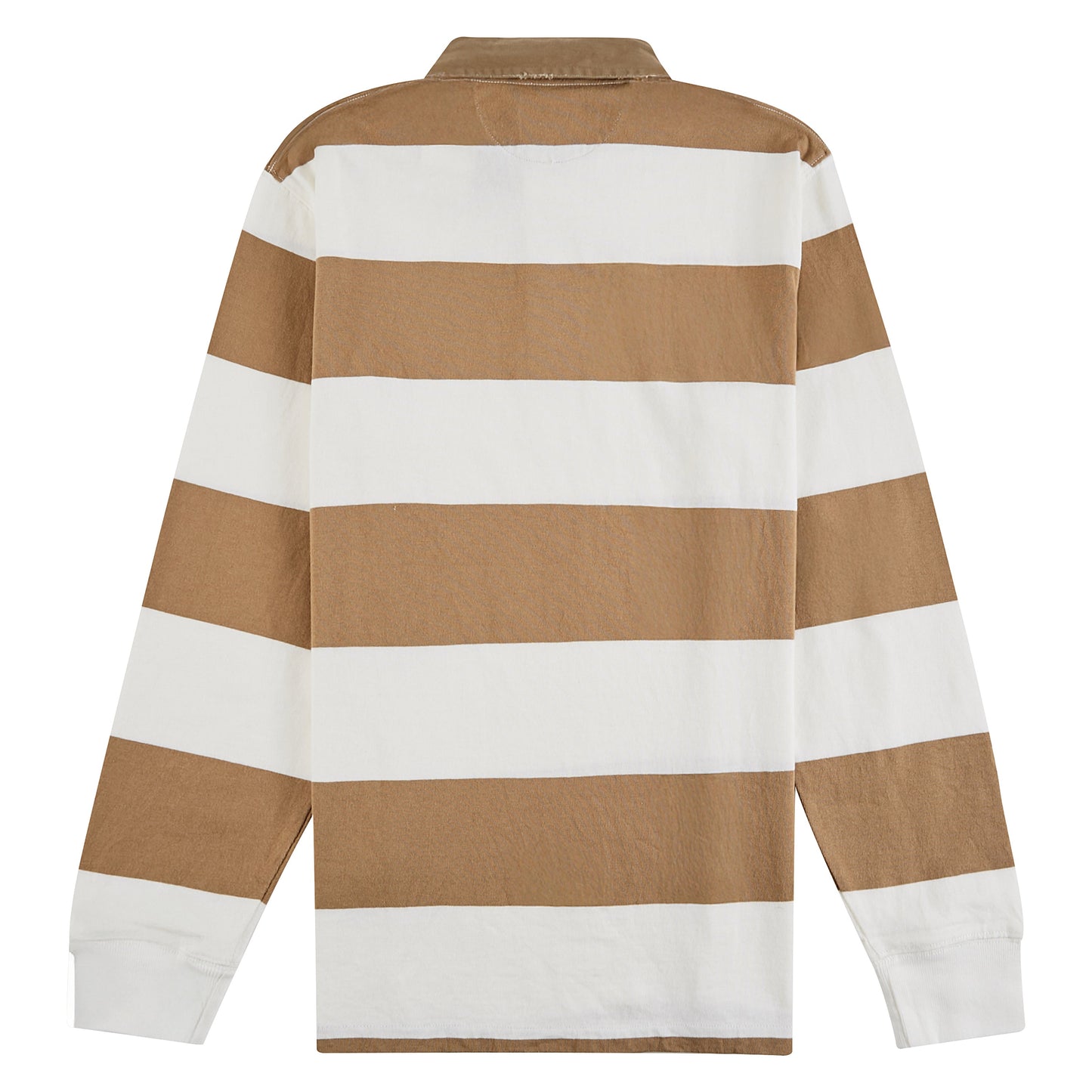 Khaki-Collar Rugby Shirt | Cafe Tan/Trophy Cream