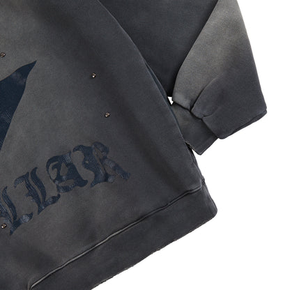 Dry Collar Studded Hoodie