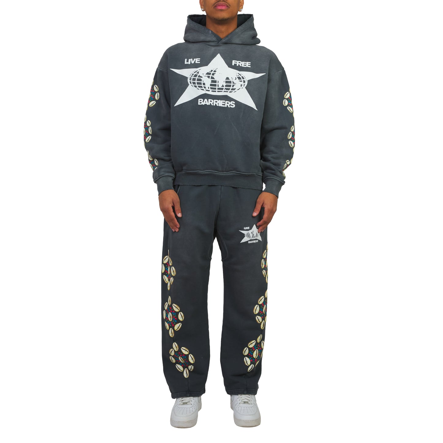 Cowrie Shell Sweatpant | Black
