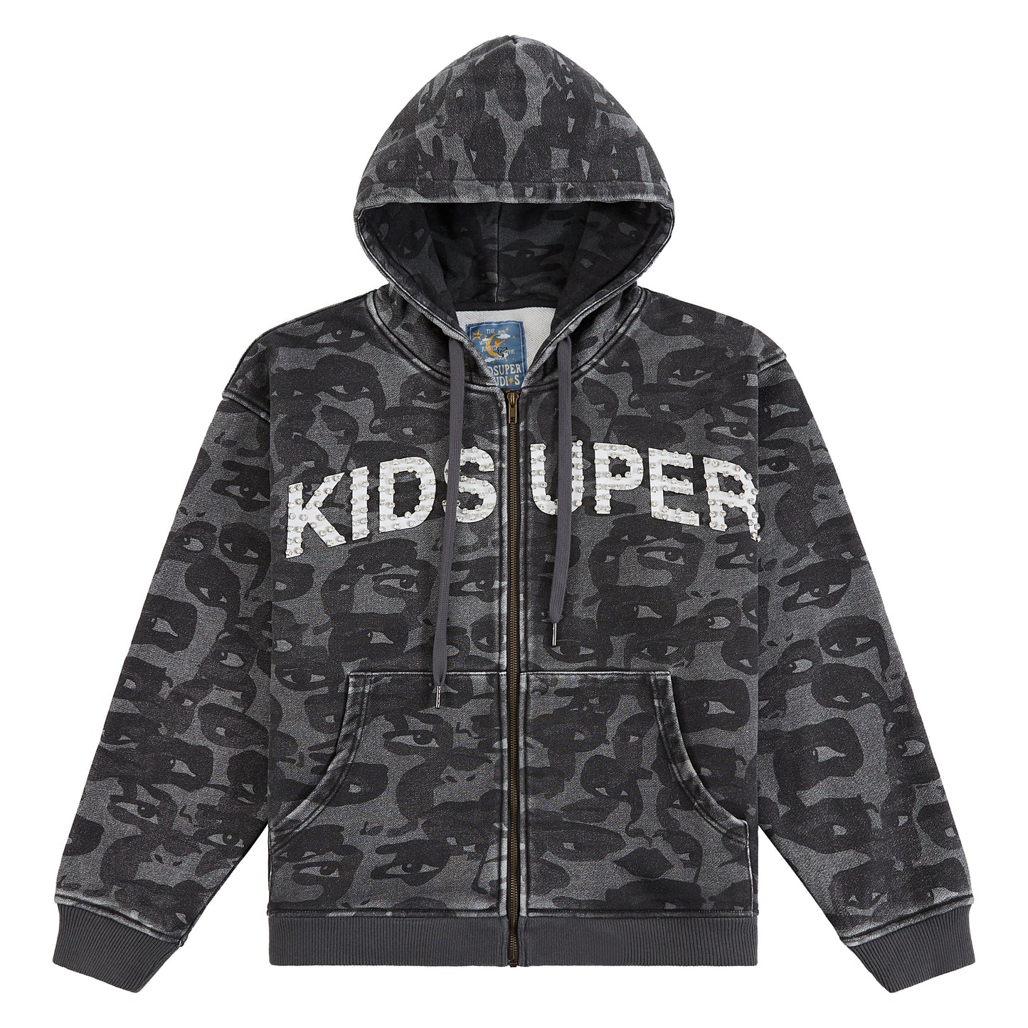 Face Camo Hoodie | Black