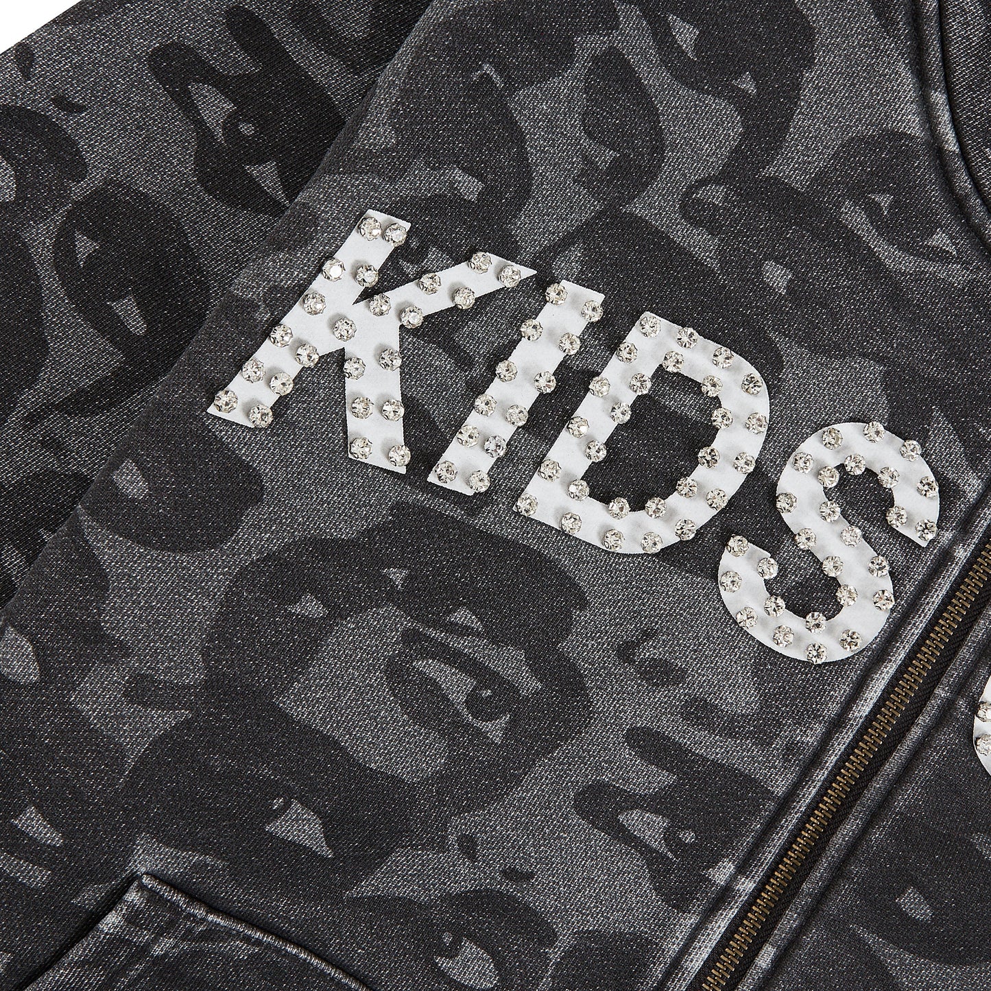 Face Camo Hoodie | Black