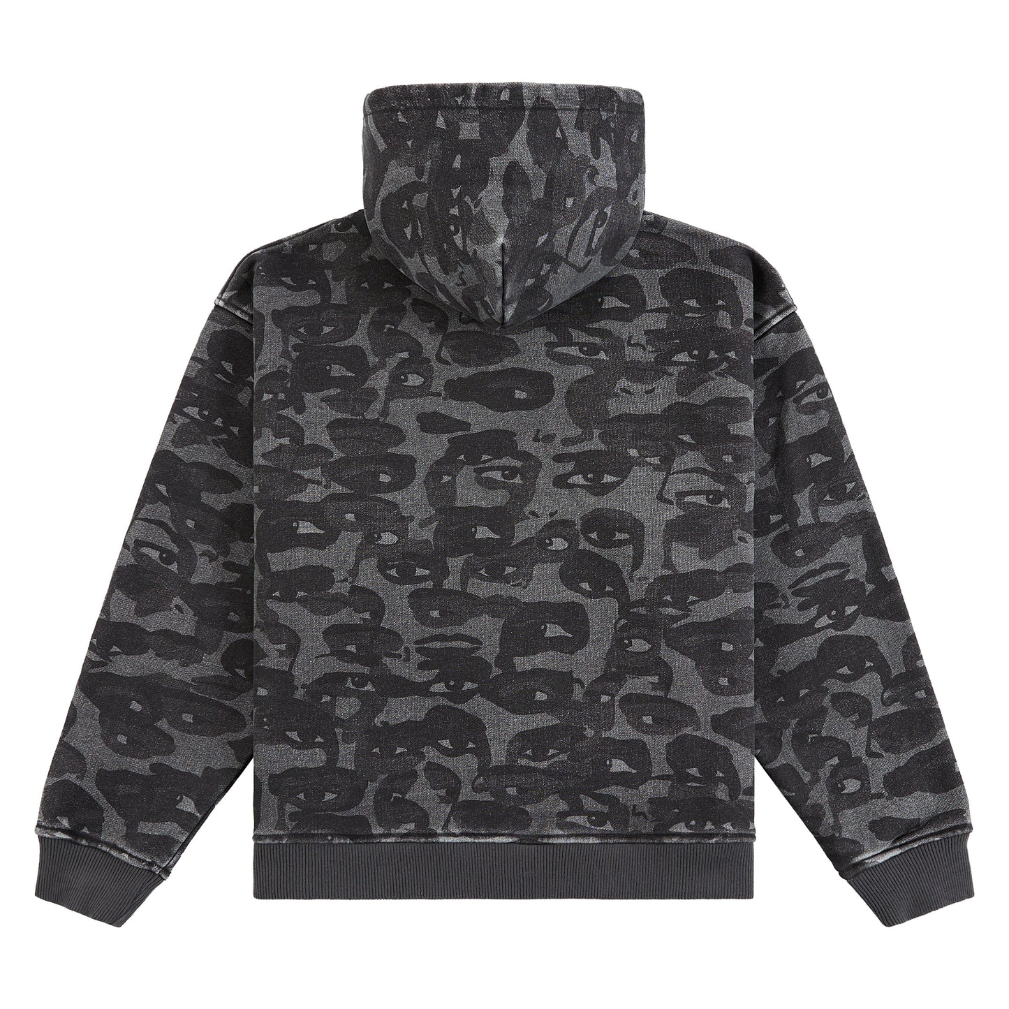 Face Camo Hoodie | Black