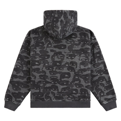 Face Camo Hoodie | Black
