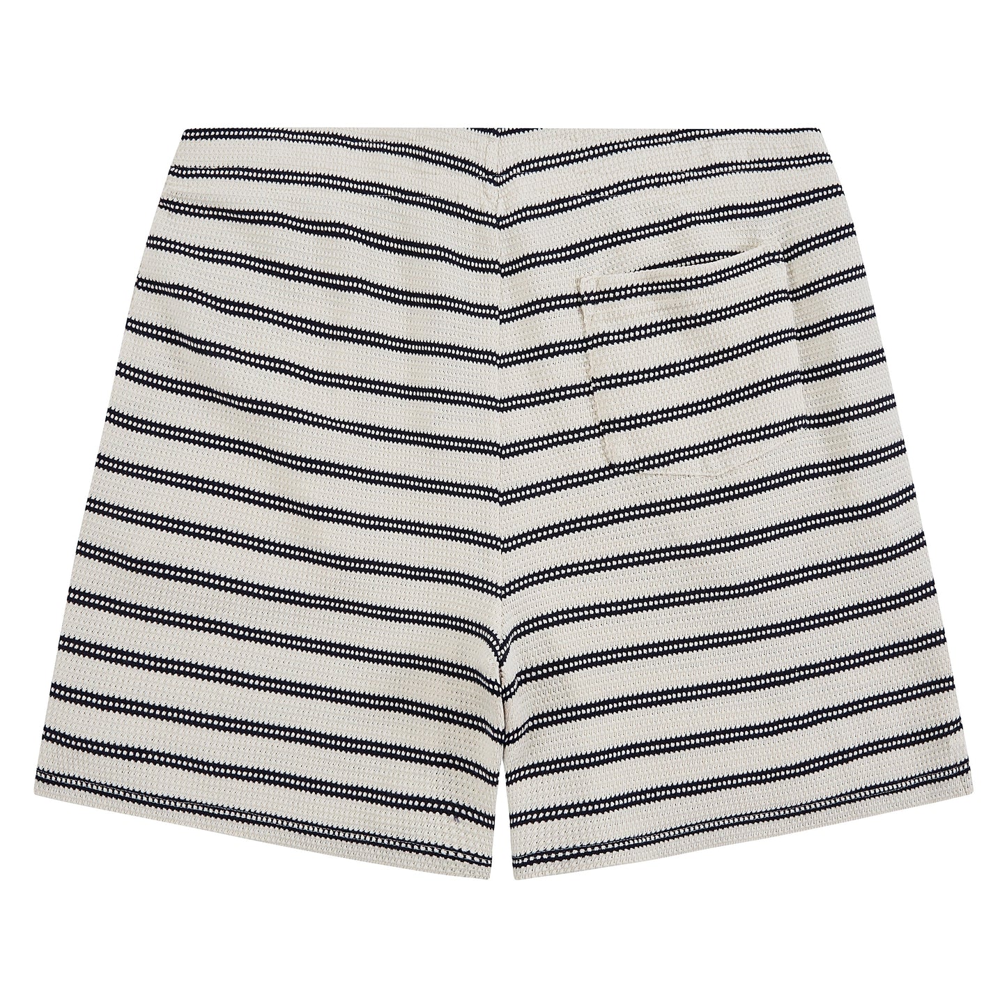 Pointelle Ribbed Short | Pale Cream/Newport Navy