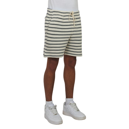 Pointelle Ribbed Short | Pale Cream/Newport Navy