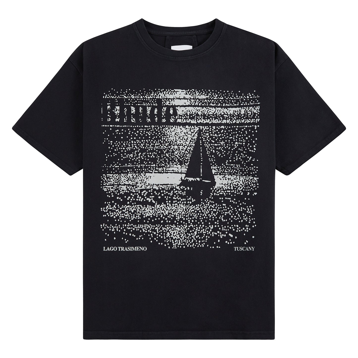 Lago Trasimeno Tee | Vintage Black/White