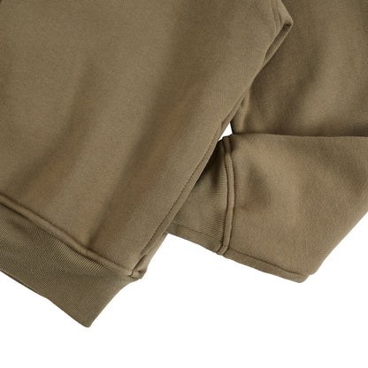 Classique Zip Up Hoodie | Moss Green/Black