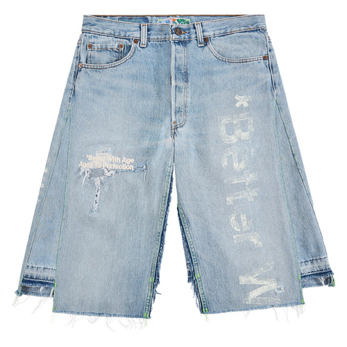 Clementine Double-Wide Denim Short | Light Wash
