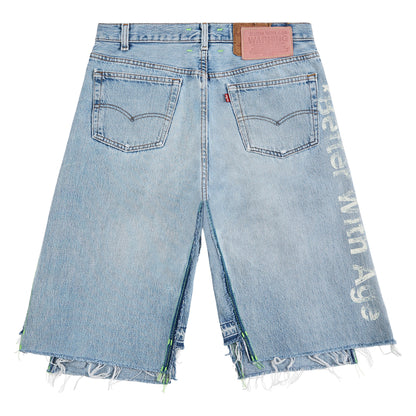 Clementine Double-Wide Denim Short | Light Wash
