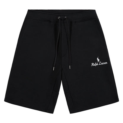 Double-Knit Embroidered Short | Black