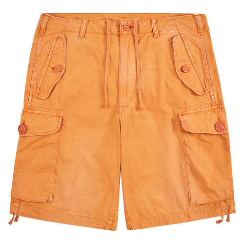 Ripstop Cargo Short | Washed Optic Orange