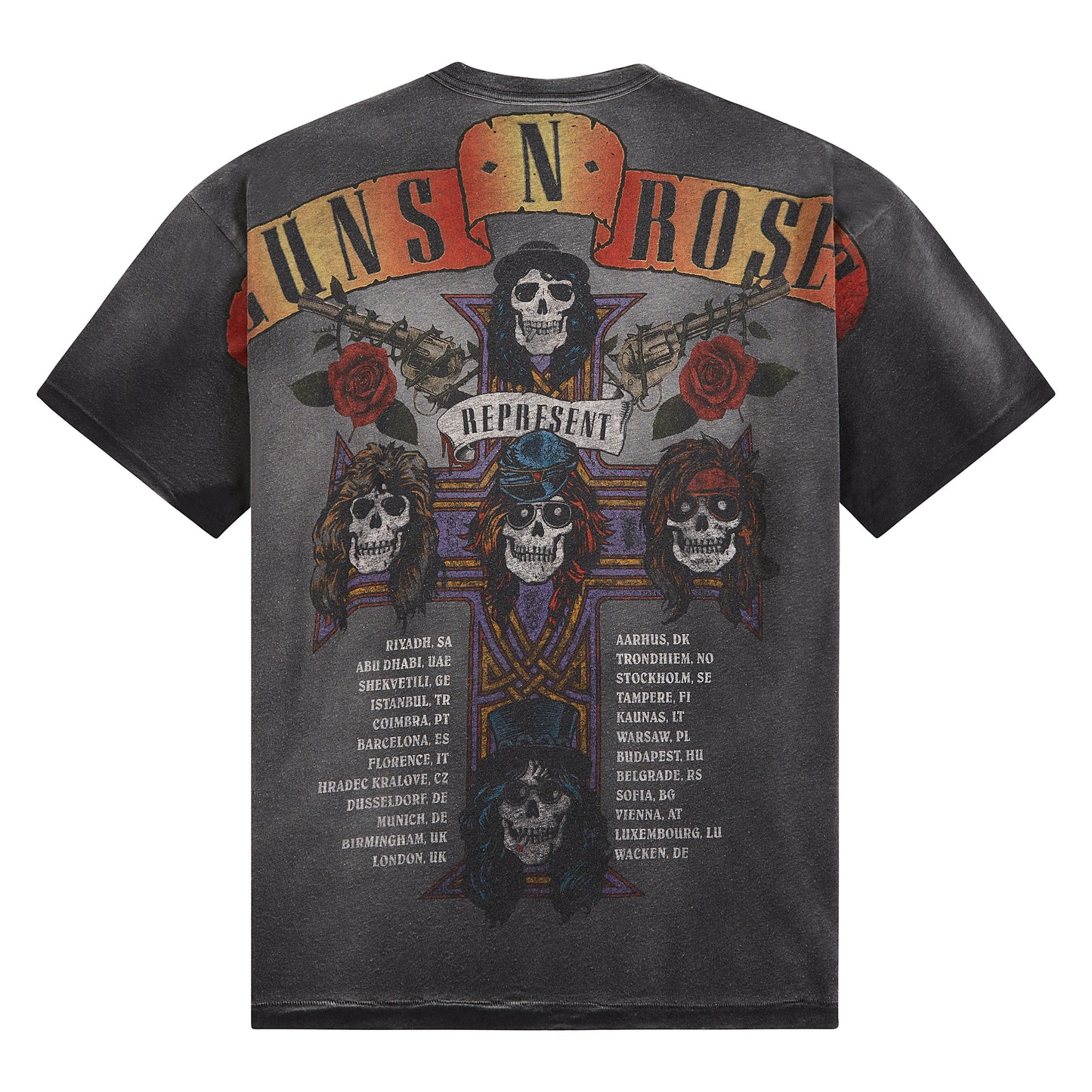 Guns N' Roses Tour Tee | Stained Black