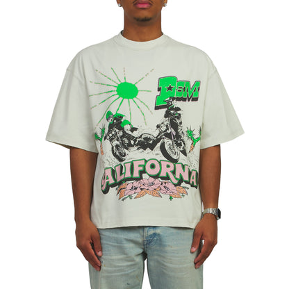 California Racing Tee | Antique White