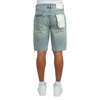 Painterly Rip Denim Short