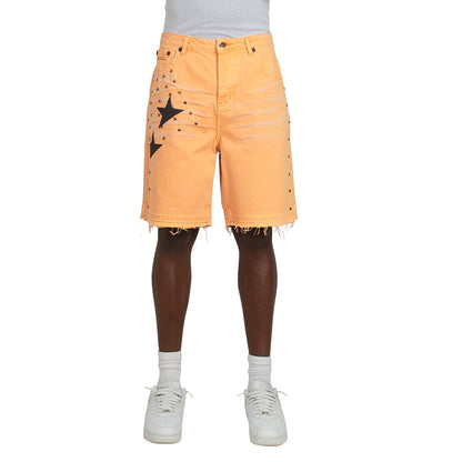 Halfstar Denim Short | Mellow Orange/Black
