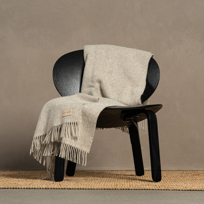 Natural Wool Blanket Throw Milan