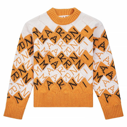 3D Blocks Logo Sweater | Light Orange