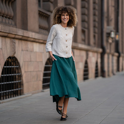 European Linen Jacket Alice