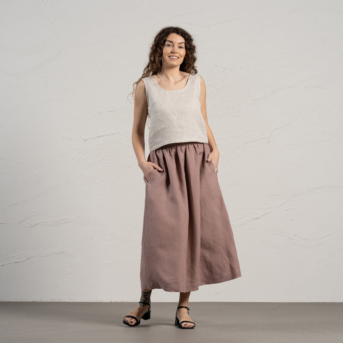 Linen Maxi Skirt Sophia