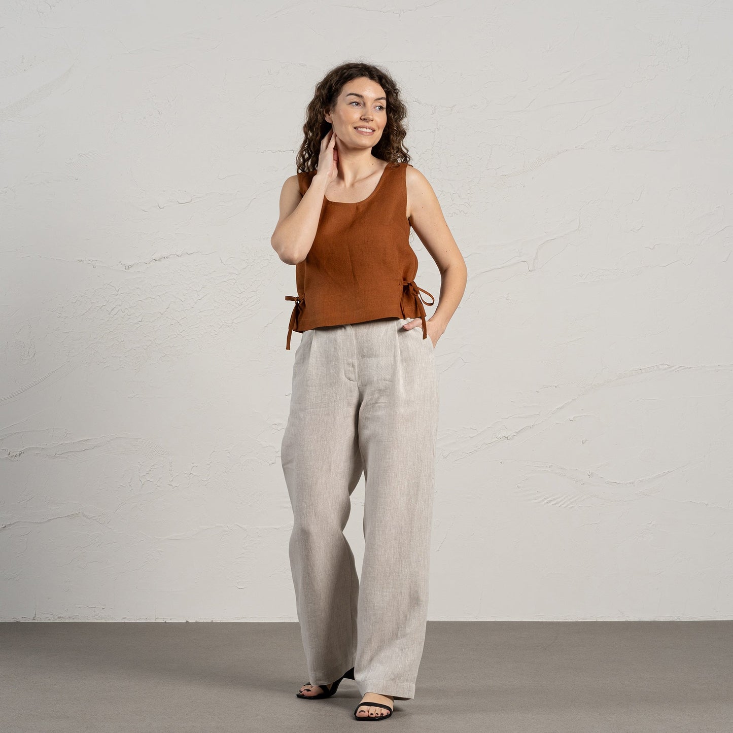 Crop Top with Side Ribbons Audrey