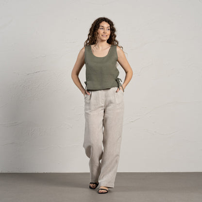 Crop Top with Side Ribbons Audrey