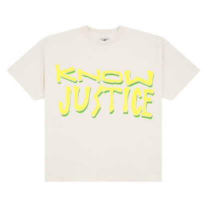 Know Justice Know Peace Tee | White