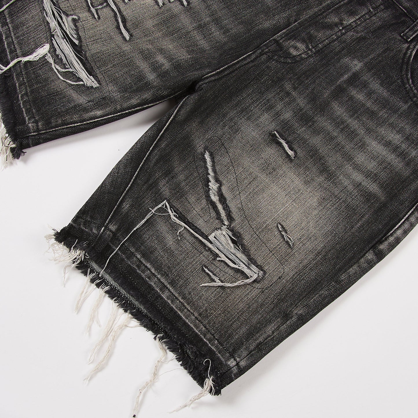 Cadet Crater Denim Short | Crater Black