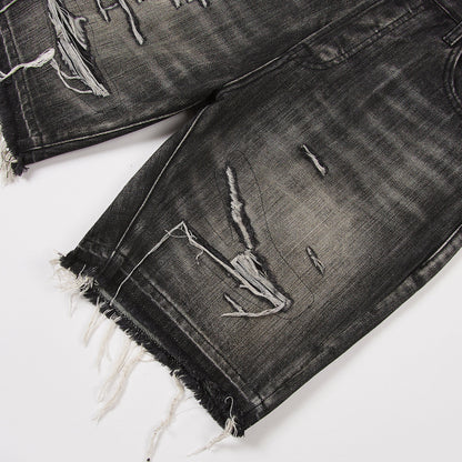 Cadet Crater Denim Short | Crater Black