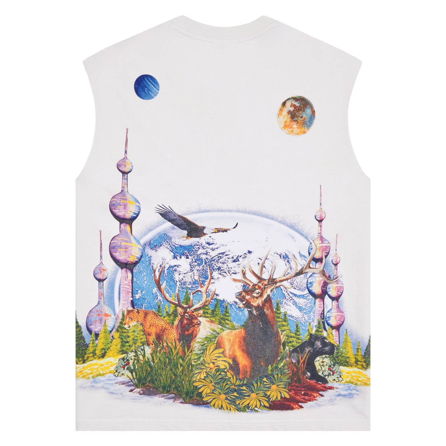 Memories Sleeveless Tee | Whisper White