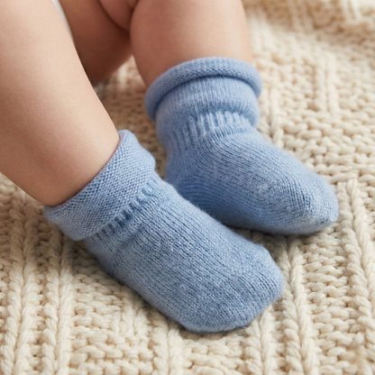 Baby Knit Beanie with Strings & Mittens 2-Piece