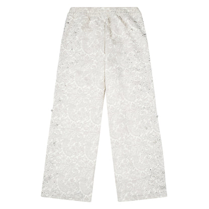 Cashew Blossom Pearl Sweatpant | White